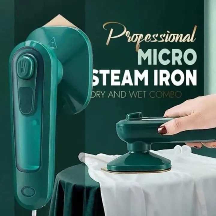 Mini portable handheld steamer iron – front view