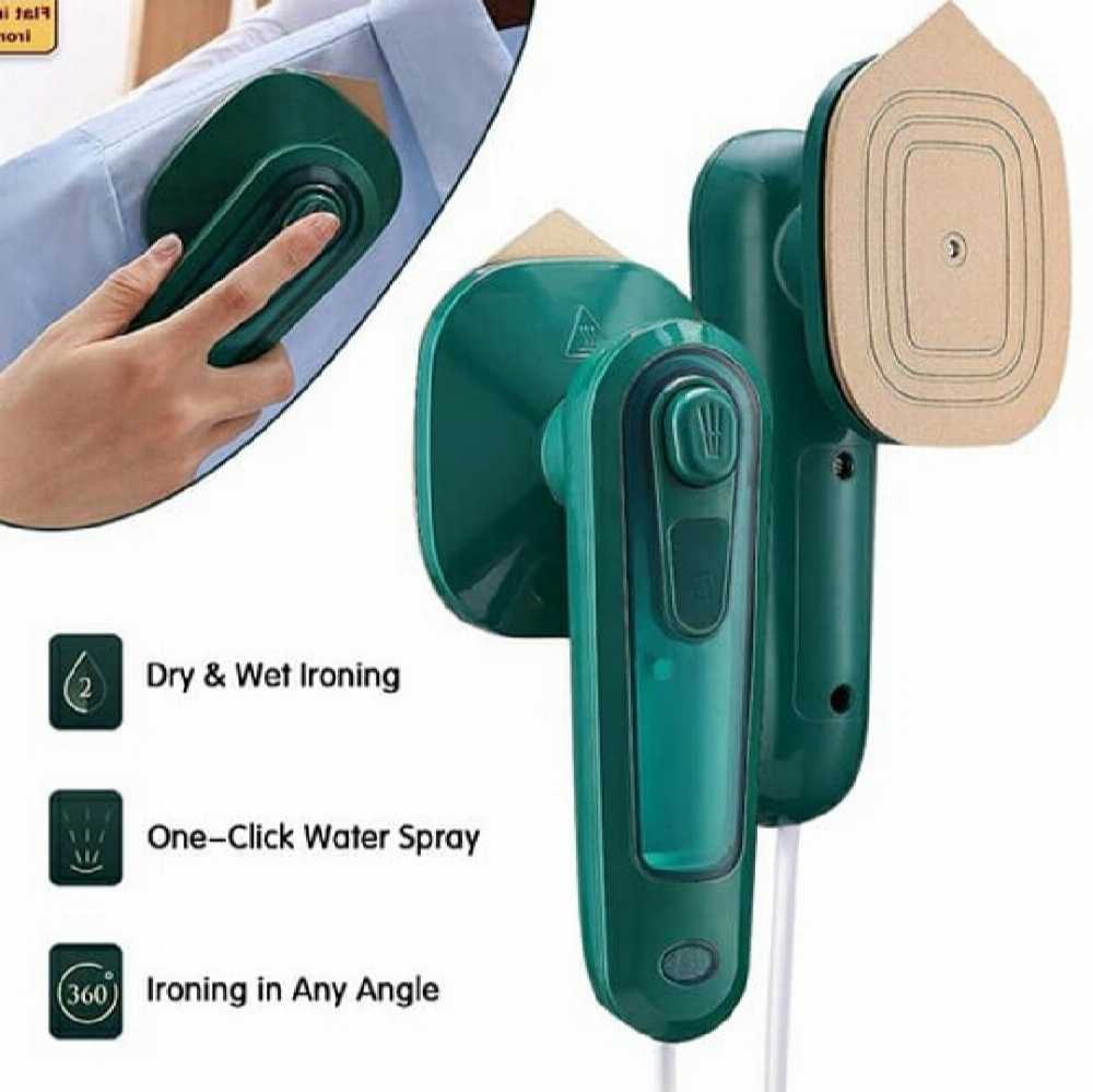 Mini portable handheld steamer iron – spray and temperature control