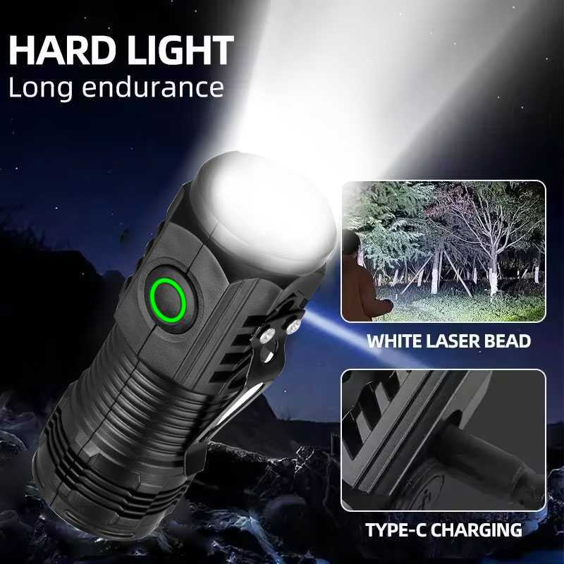 Rechargeable mini tactical LED flashlight – main view