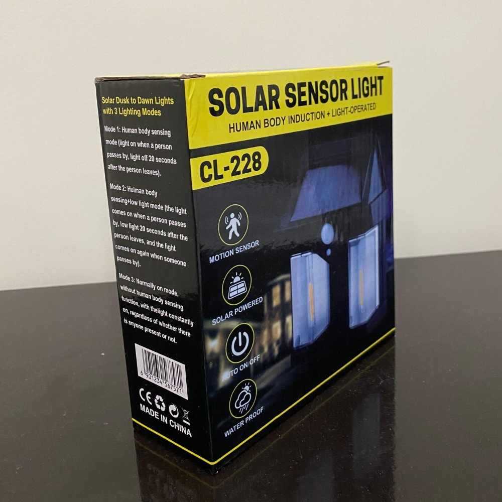 Solar motion sensor wall light – waterproof outdoor security light