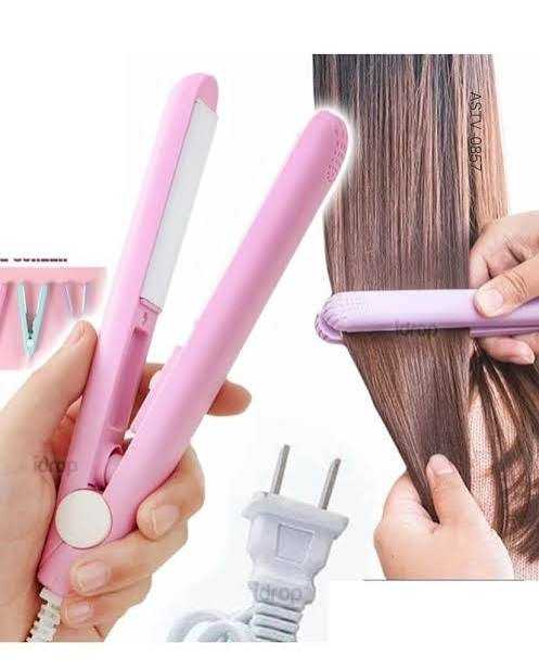 Mini hair straightener – portable styling tool
