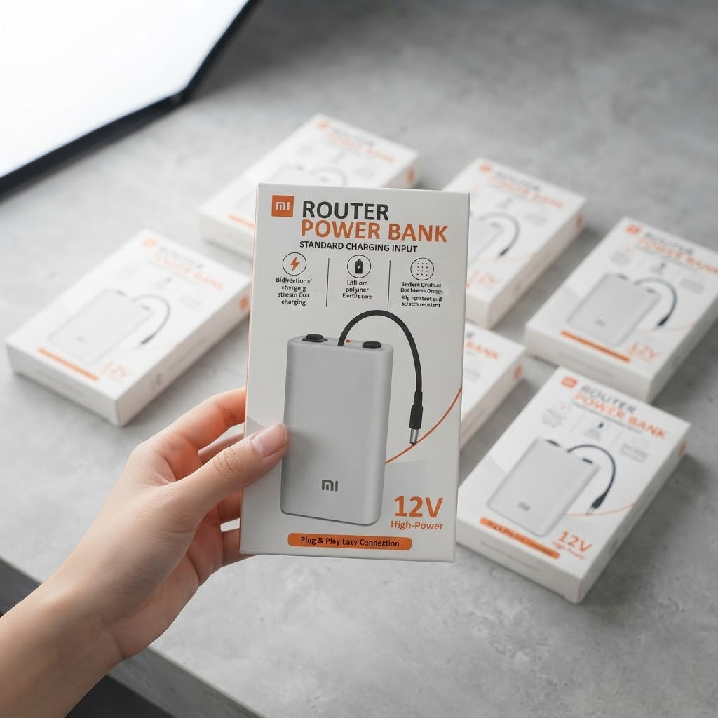 12V router power bank 20000mAh mini UPS – fast charging